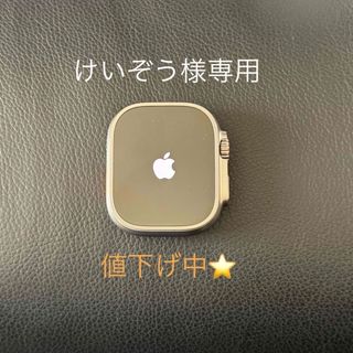 アップルウォッチ(Apple Watch)のアップルウォッチウルトラ49mm チタニウム ミッドナイト美品(腕時計(デジタル))