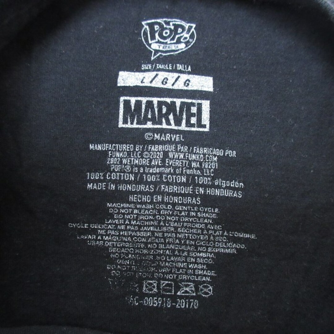 MARVEL(マーベル)のXL★古着 半袖 Tシャツ メンズ マーベル X MEN ウルヴァリン 大きいサイズ コットン クルーネック 黒 ブラック 24mar06 中古 メンズのトップス(Tシャツ/カットソー(半袖/袖なし))の商品写真