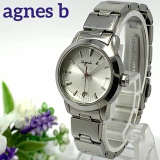 アニエスベー(agnes b.)の948 稼働品 agnes b GIVE LOVE レディース 腕時計 デイト(腕時計)