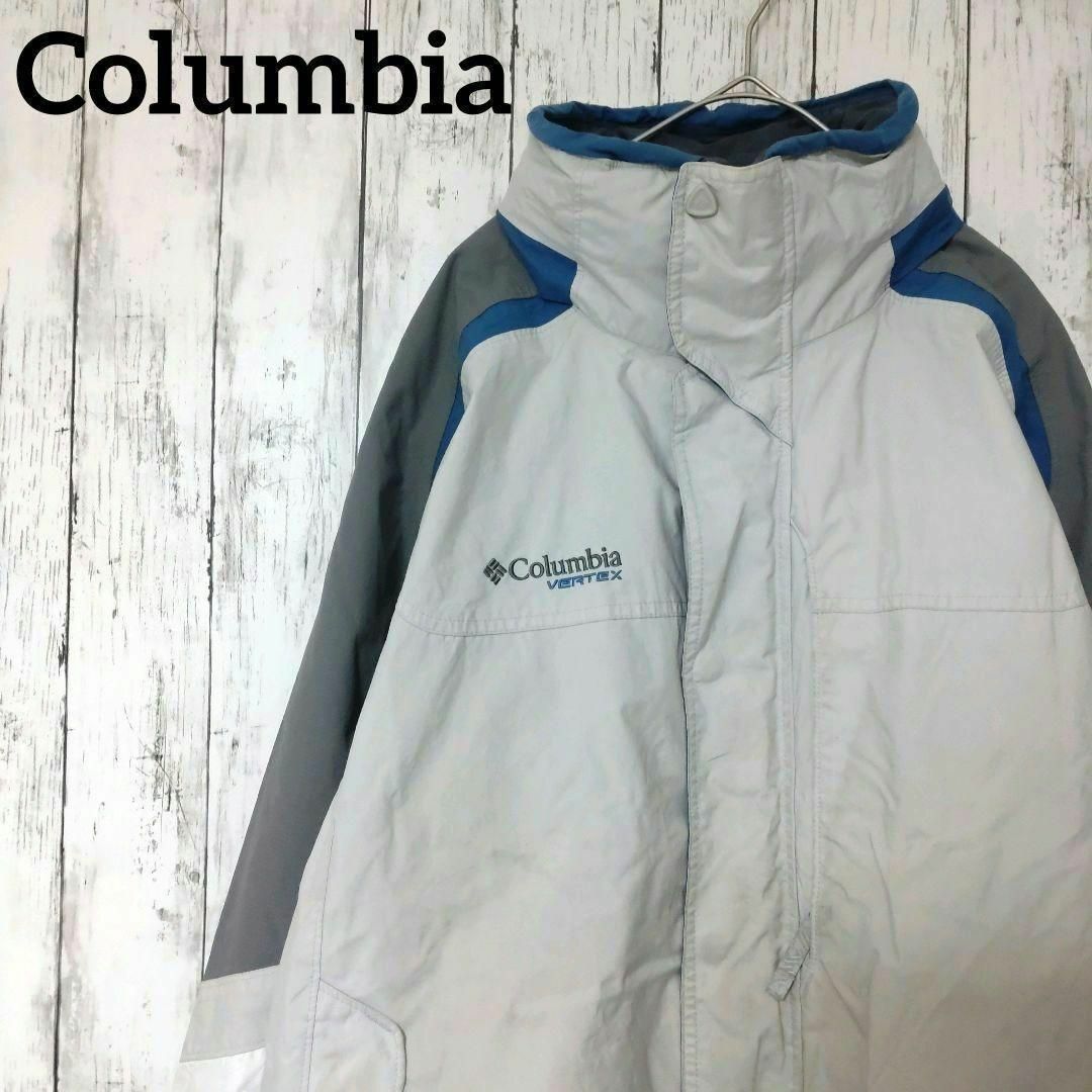 Columbia(コロンビア)の90sコロンビア　ビッグサイズマウンテンパーカー　ワンポイント刺繍ロゴ（907） メンズのジャケット/アウター(ナイロンジャケット)の商品写真