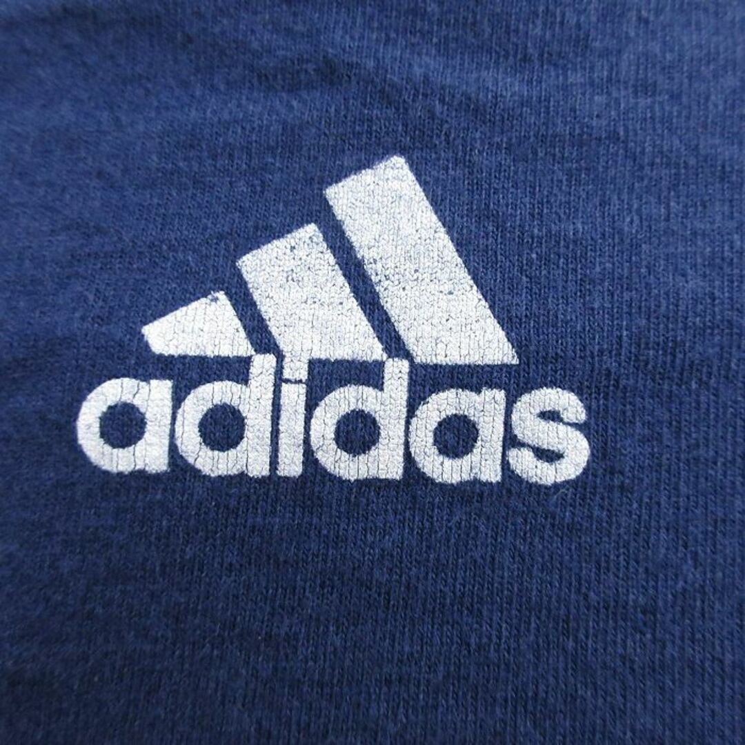 adidas(アディダス)のXL★古着 アディダス adidas 半袖 ビンテージ Tシャツ メンズ 90年代 90s ビッグロゴ コットン USA製 紺 ネイビー 24mar06 中古 メンズのトップス(Tシャツ/カットソー(半袖/袖なし))の商品写真