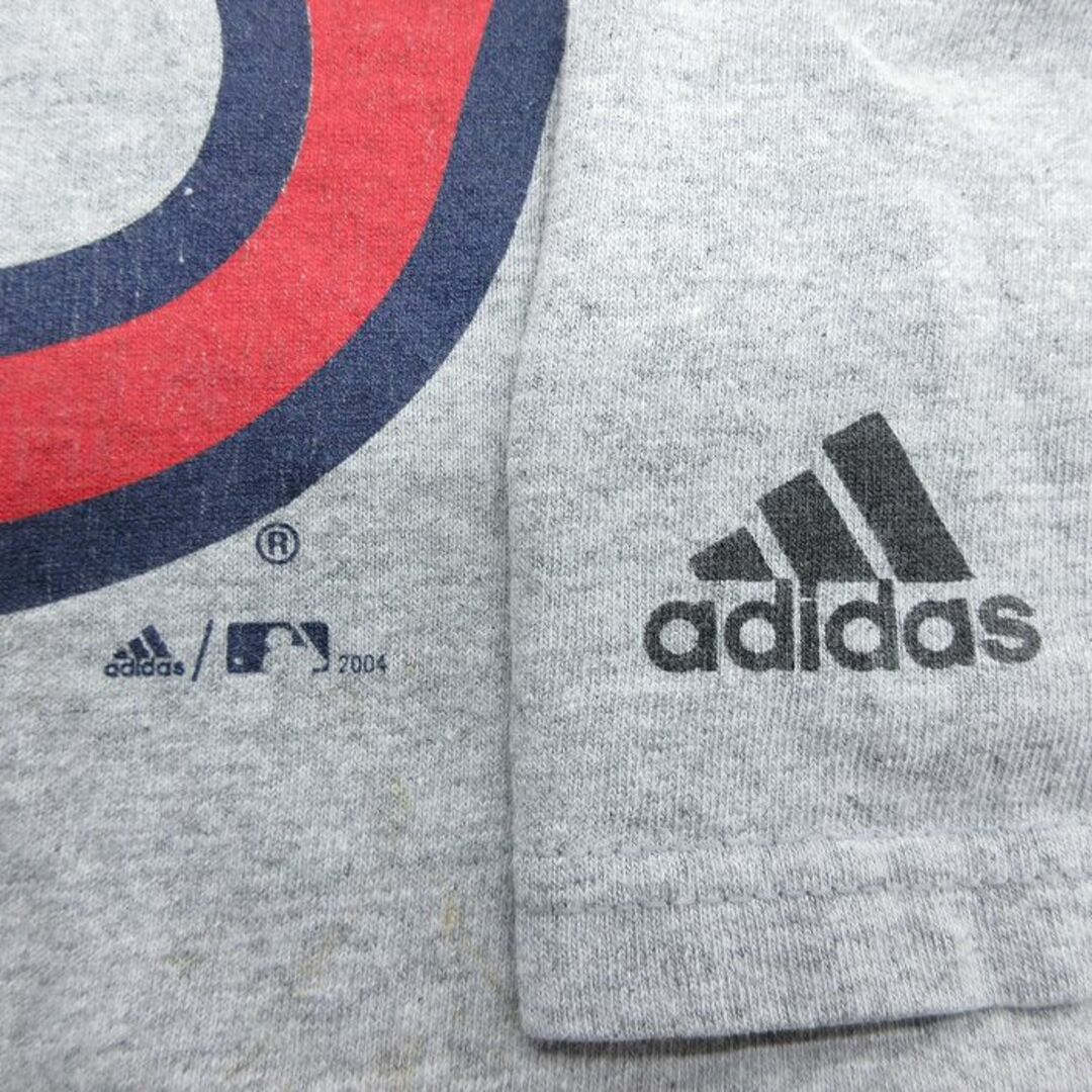 adidas(アディダス)のXL★古着 アディダス adidas 半袖 ビンテージ Tシャツ メンズ 00年代 00s MLB ボストンレッドソックス 大きいサイズ クルーネック グレー 霜降り メジャーリーグ ベースボール 野球 24mar08 中古 メンズのトップス(Tシャツ/カットソー(半袖/袖なし))の商品写真