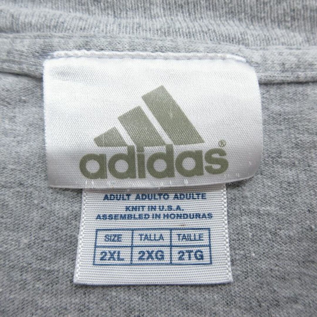 adidas(アディダス)のXL★古着 アディダス adidas 半袖 ビンテージ Tシャツ メンズ 00年代 00s MLB ボストンレッドソックス 大きいサイズ クルーネック グレー 霜降り メジャーリーグ ベースボール 野球 24mar08 中古 メンズのトップス(Tシャツ/カットソー(半袖/袖なし))の商品写真