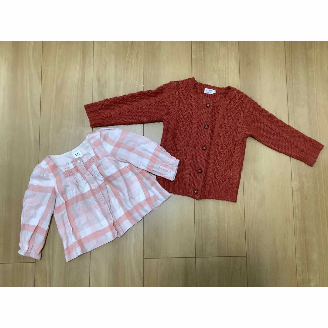 babyGAP(ベビーギャップ)のラポシェビスキュイ　 BABY GAP2枚セット（80cm） キッズ/ベビー/マタニティのベビー服(~85cm)(シャツ/カットソー)の商品写真