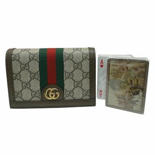 グッチ(Gucci)のGUCCI グッチ ダブルG ダブル トランプセット 662295 GGスプリーム ケース トランプ PVC レザー 現行 インテリア おしゃれ(トランプ/UNO)