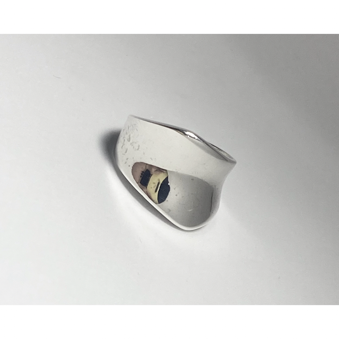 逆甲丸スターリングシルバー925リングSILVER925純銀高純度指輪11号tB メンズのアクセサリー(リング(指輪))の商品写真