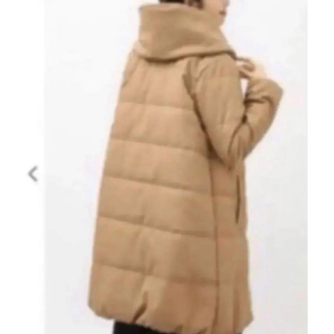 アースミュージックアンドエコロジーロング中綿ブルゾン （Camel） レディースのジャケット/アウター(ダウンジャケット)の商品写真