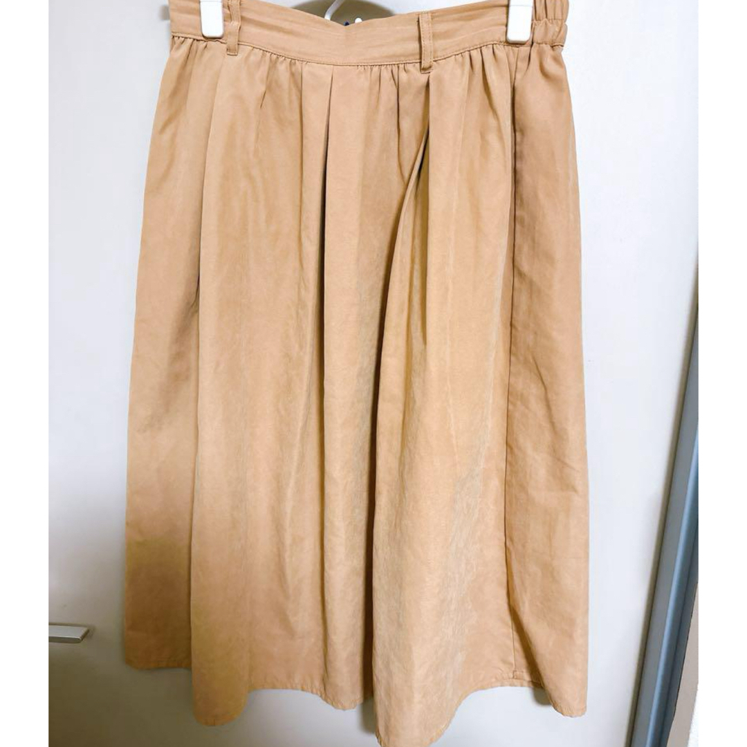 a.g plus ブラウン　ひざ丈スカート レディースのスカート(ひざ丈スカート)の商品写真