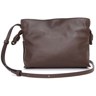 ロエベ(LOEWE)のロエベ フラメンコ クラッチ ミニ 2way ショルダー バッグ 斜め掛け ナパカーフ レザー ブラウン 茶 ゴールド金具 A411FC2X37 LOEWE（新品・未使用品）(ショルダーバッグ)