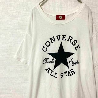 コンバース(CONVERSE)のTシャツ 半袖 コンバースオールスター センターロゴ 刺繍ロゴ M 綿100(Tシャツ/カットソー(半袖/袖なし))