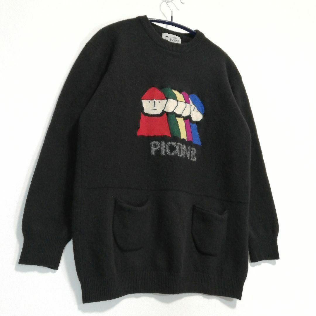 ピッコーネ カシミヤアンゴラ混 セーター ニット ロゴ レディース PICONE レディースのトップス(ニット/セーター)の商品写真