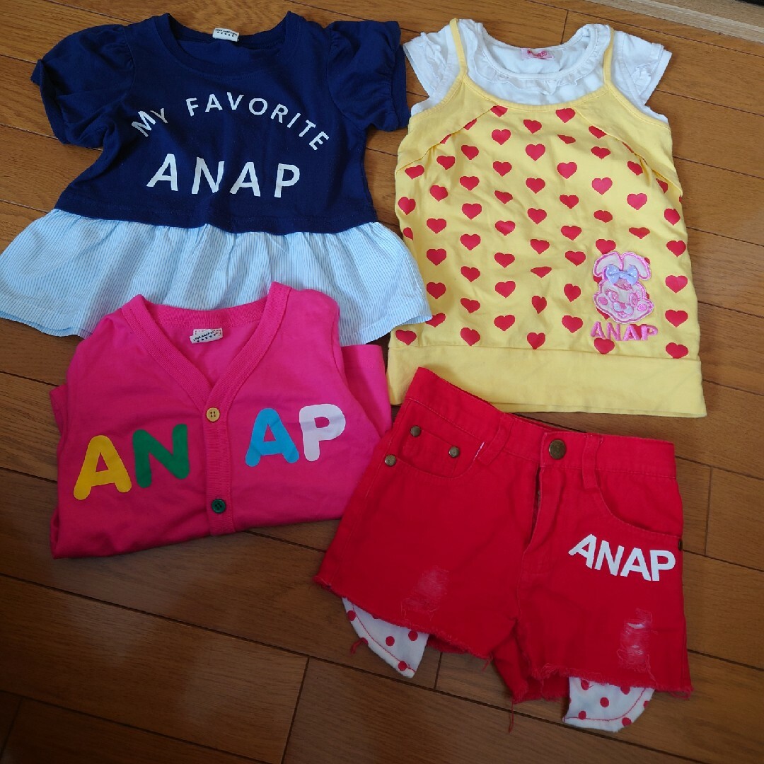 ANAP Kids(アナップキッズ)のANAPkids まとめ売り キッズ/ベビー/マタニティのキッズ服女の子用(90cm~)(Tシャツ/カットソー)の商品写真