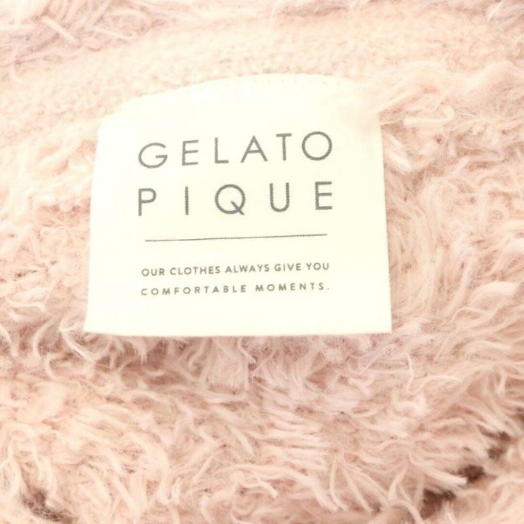 gelato pique(ジェラートピケ)のジェラートピケ 22AW ラビットモコフードワンピース ロング 長袖 F ピンク レディースのワンピース(ロングワンピース/マキシワンピース)の商品写真