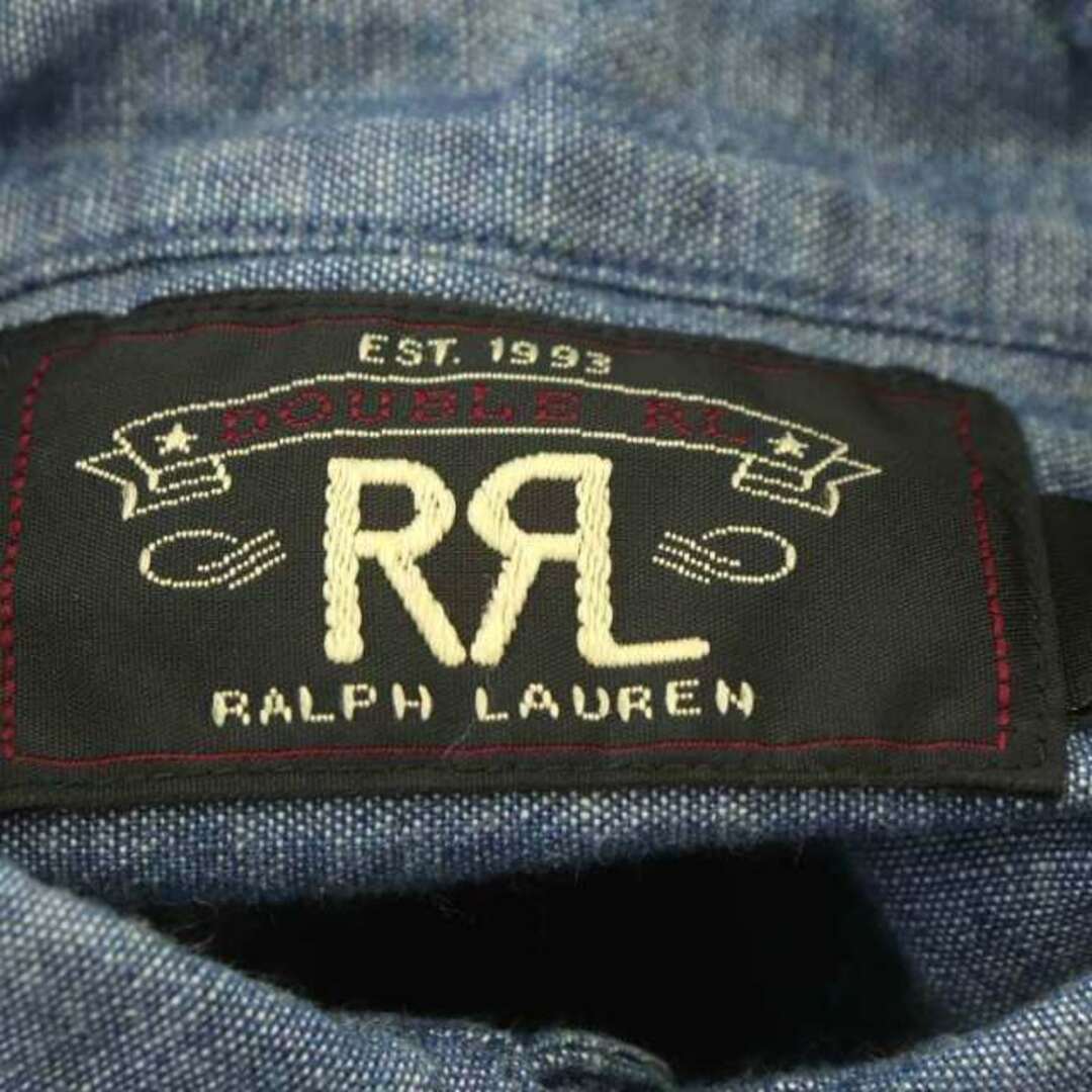 RRL(ダブルアールエル)のダブルアールエル RRL シャンブレーシャツ カジュアルシャツ 長袖 XS 青 メンズのトップス(シャツ)の商品写真