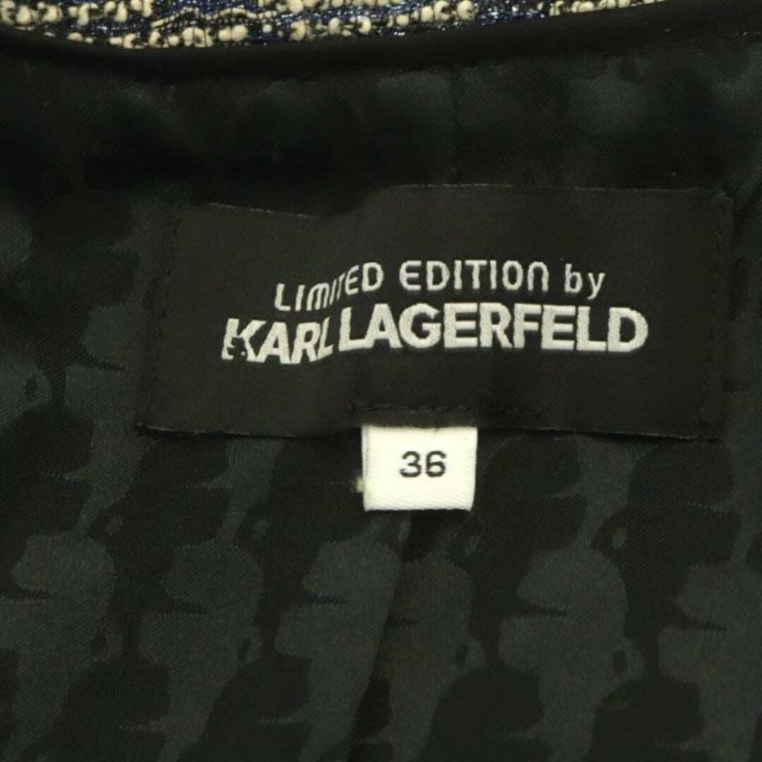 Karl Lagerfeld(カールラガーフェルド)のカールラガーフェルド セットアップ ジャケット スカート 膝丈 36 38 レディースのジャケット/アウター(その他)の商品写真