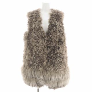 バレエ バイ バックラッシュ Long Fur Vest ファーベスト 前開き