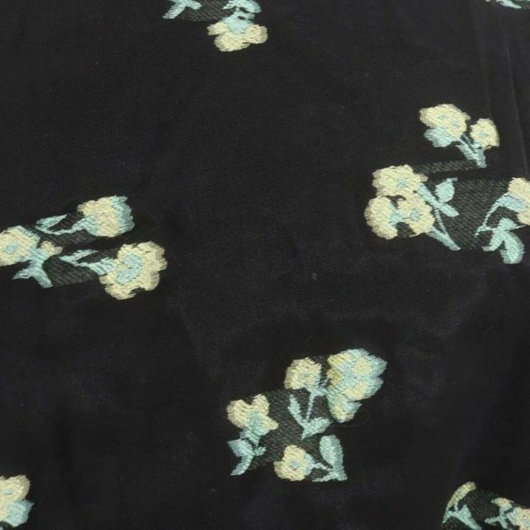 Chesty(チェスティ)のチェスティ 22SS フラワージャガードブラウス プルオーバー 長袖 0 黒 レディースのトップス(シャツ/ブラウス(長袖/七分))の商品写真