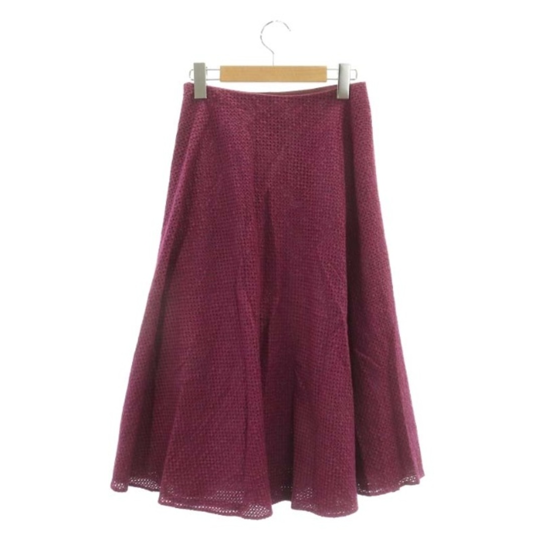 Sybilla(シビラ)のシビラ SYBILLA フレアスカート ロング コットン M 紫 パープル レディースのスカート(ロングスカート)の商品写真