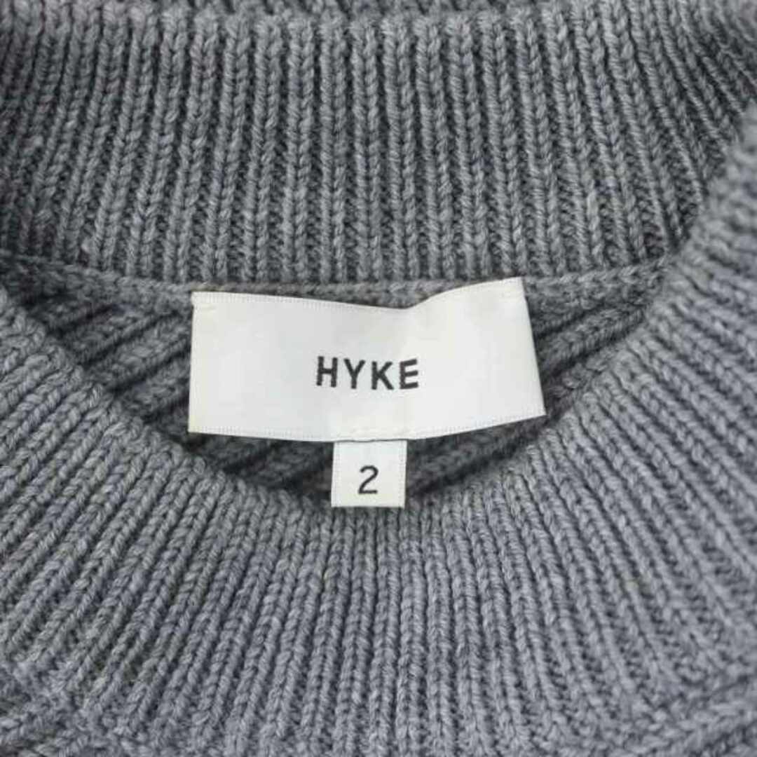 HYKE(ハイク)のハイク RIB CREWNECK SWEATER ニット セーター 11147 レディースのトップス(ニット/セーター)の商品写真