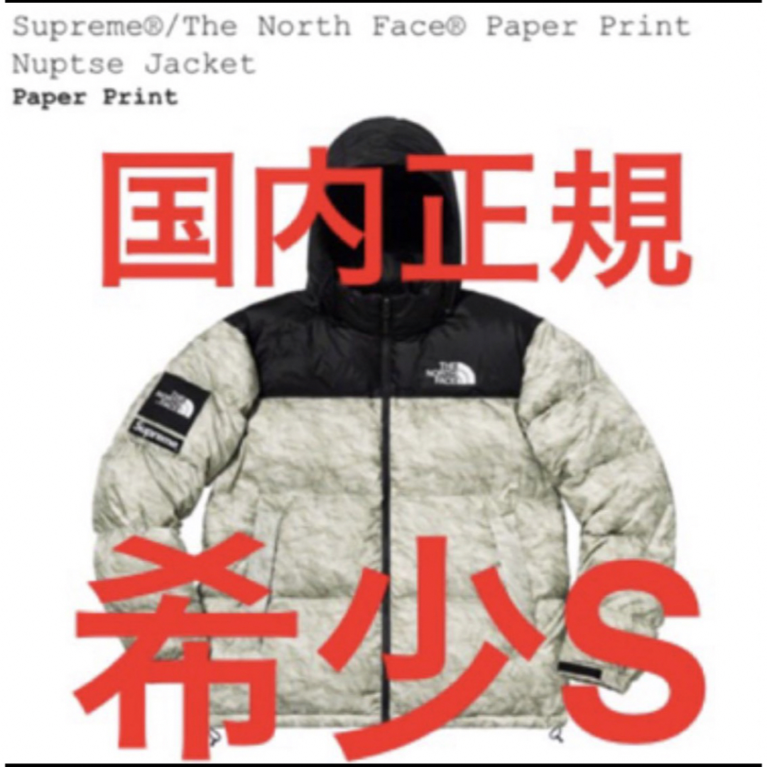Supreme(シュプリーム)の希少S Supreme North Face Paper Nuptse 紙ヌプシ メンズのジャケット/アウター(ダウンジャケット)の商品写真