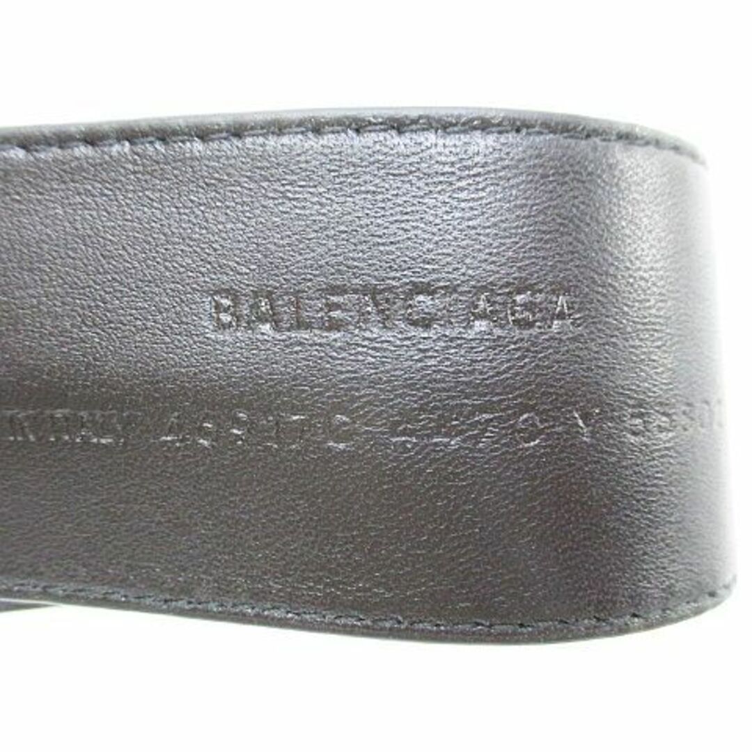 Balenciaga(バレンシアガ)のバレンシアガ レザー パッチンブレス バンド ブレスレット ブラック 黒 ロゴ レディースのアクセサリー(ブレスレット/バングル)の商品写真