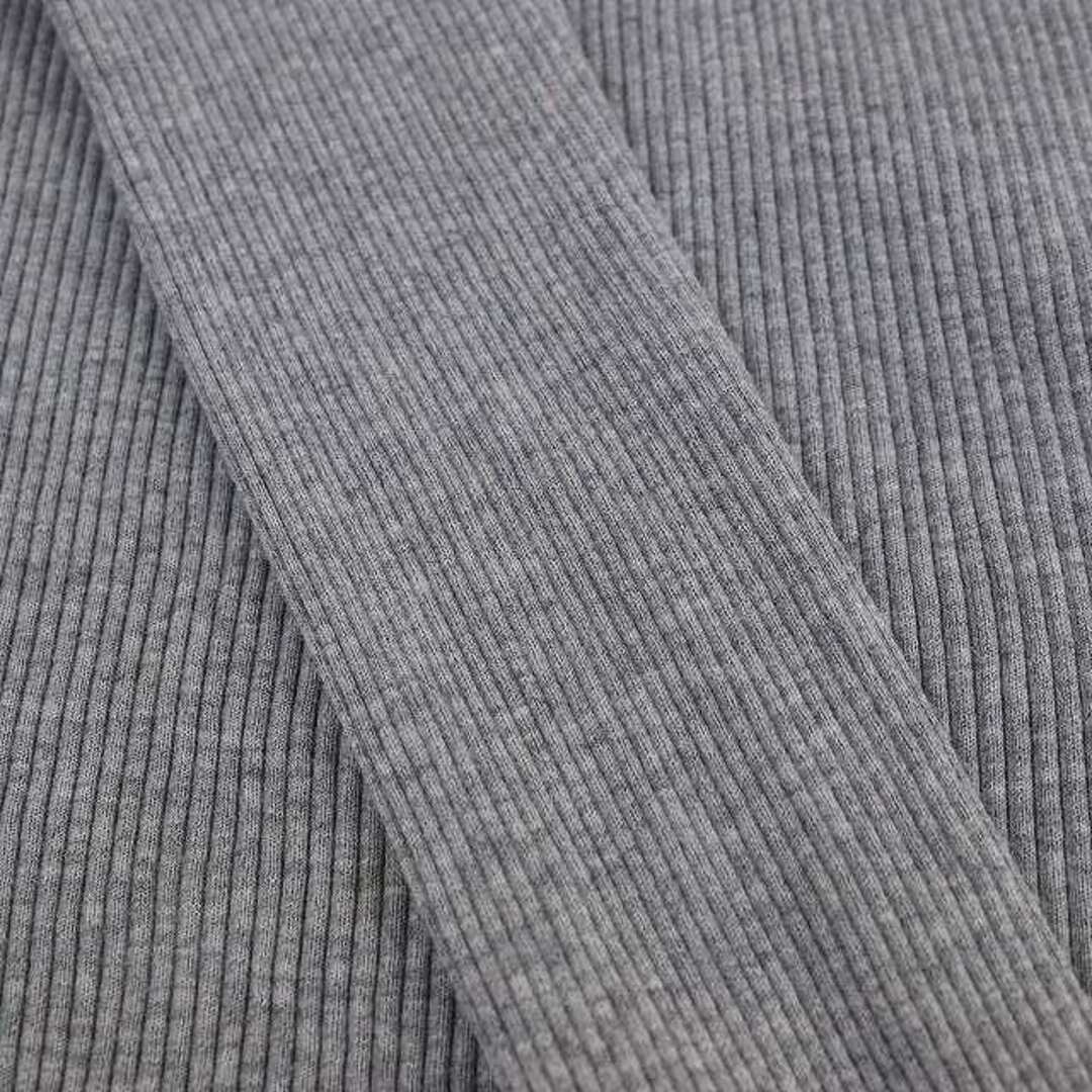 HYKE(ハイク)のハイク HYKE リブカットソー Tシャツ 長袖 グレー レディースのトップス(カットソー(長袖/七分))の商品写真