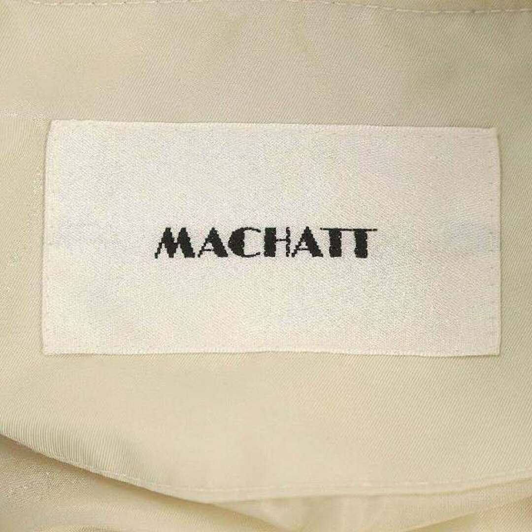 マチャット MACHATT ダウンベスト フード ジップアップ F オフホワイト レディースのジャケット/アウター(ダウンベスト)の商品写真