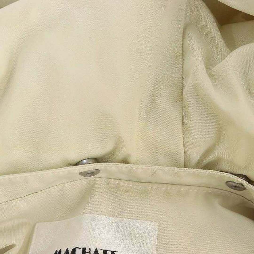 マチャット MACHATT ダウンベスト フード ジップアップ F オフホワイト レディースのジャケット/アウター(ダウンベスト)の商品写真