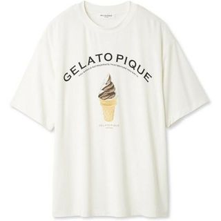 ジェラートピケ(gelato pique)の新品未使用　ジェラートピケHOMME　ソフトクリームモチーフTシャツ　Mサイズ(Tシャツ/カットソー(半袖/袖なし))