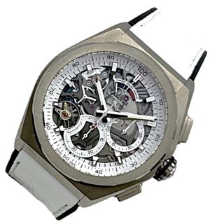 ゼニス(ZENITH)の　ゼニス ZENITH デファイ エル・プリメロ 21 JapanLimited 95.9003.9004/78.R588 ホワイト、シルバー チタン 自動巻き メンズ 腕時計(その他)