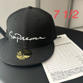 シュプリーム(Supreme)のCLASSIC SCRIPT NEW ERA  71/2(キャップ)