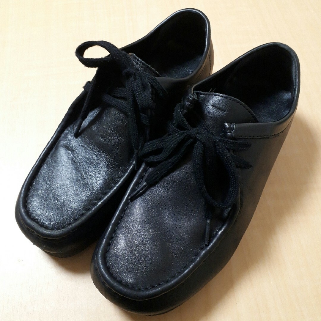 GU(ジーユー)のGU リアルレザーモカシンシューズ ブラック 25 メンズの靴/シューズ(スリッポン/モカシン)の商品写真