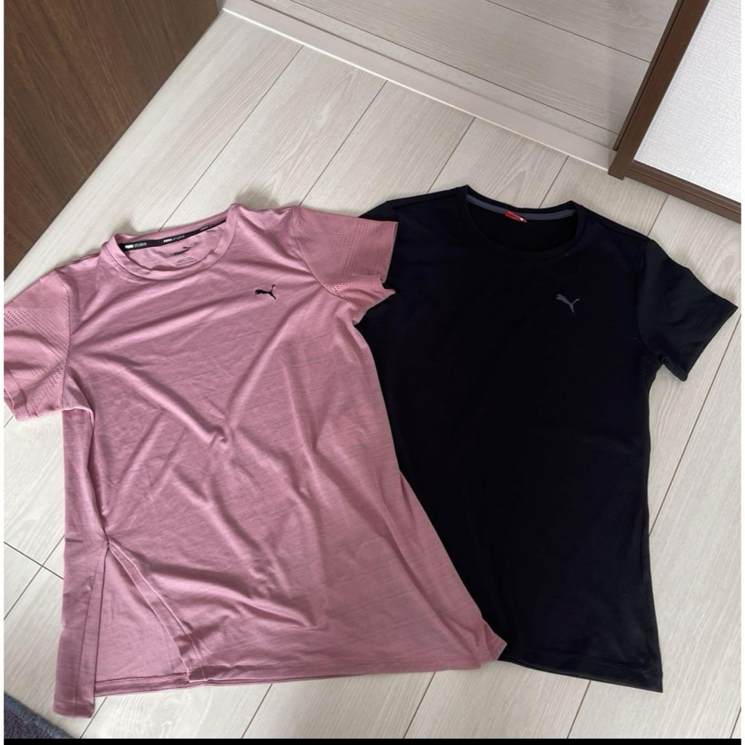 PUMA(プーマ)の2枚プーマTシャツヨガウェア、トレーニングウェア レディースのトップス(Tシャツ(半袖/袖なし))の商品写真