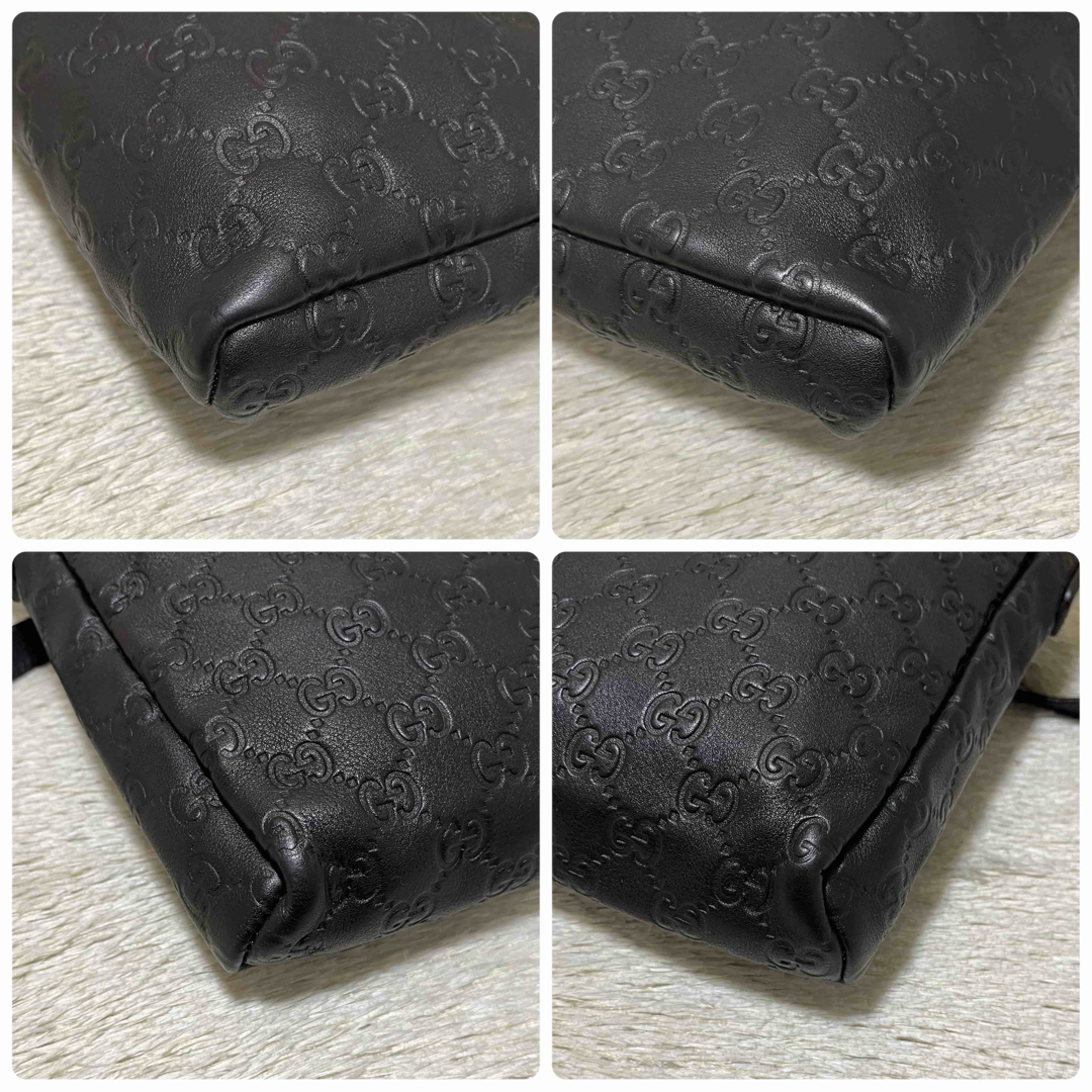 Gucci(グッチ)の726✨美品✨GUCCI グッチ ショルダーバッグ 斜め掛け シマレザー GG柄 レディースのバッグ(ショルダーバッグ)の商品写真