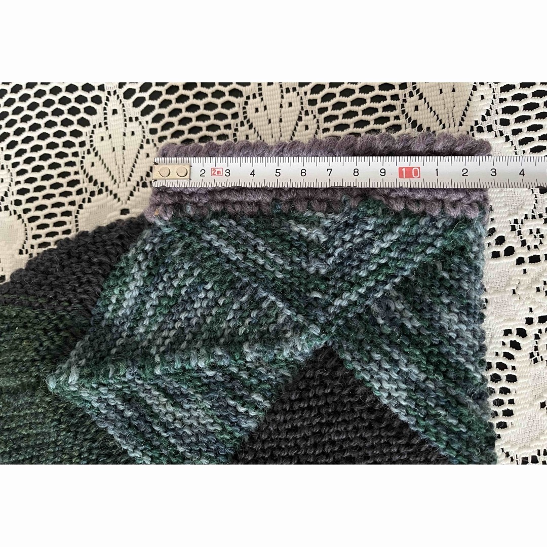 手編み　ハンドメイド　靴下カバー　ゆったりめ ハンドメイドのファッション小物(レッグウェア)の商品写真