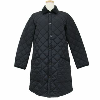 Barbour - BARBOUR バブアー コート ロング ブラック 黒 32(XXS相当) キルティング ステンカラー 中綿 ナイロン アウター ジャケット 大人 きれいめ カジュアル 通勤【レディース】【中古】