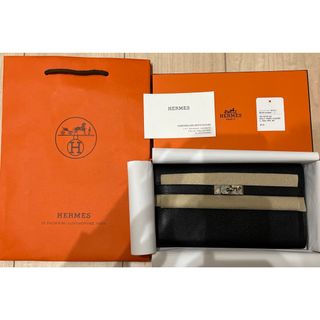 Hermes - 【美品‼️】国内正規 エルメス ケリーウォレット エプソン シルバー金具