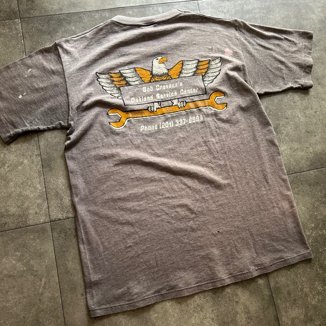 JERZEES(ジャージーズ)の80s ジャージーズ tシャツ USA製 M バックプリント 雰囲気系 メンズのトップス(Tシャツ/カットソー(半袖/袖なし))の商品写真