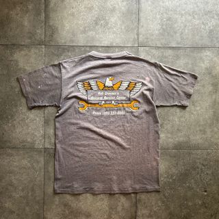 ジャージーズ(JERZEES)の80s ジャージーズ tシャツ USA製 M バックプリント 雰囲気系(Tシャツ/カットソー(半袖/袖なし))