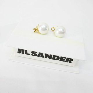 ジルサンダー(Jil Sander)のジルサンダー パールピアス ホワイト 白 スタッズピアス クリップ アクセサリー(ピアス)