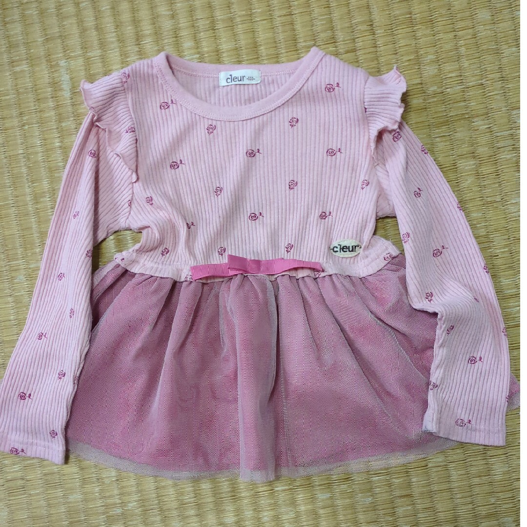 春色トップス【サイズ∶110】 キッズ/ベビー/マタニティのキッズ服女の子用(90cm~)(Tシャツ/カットソー)の商品写真