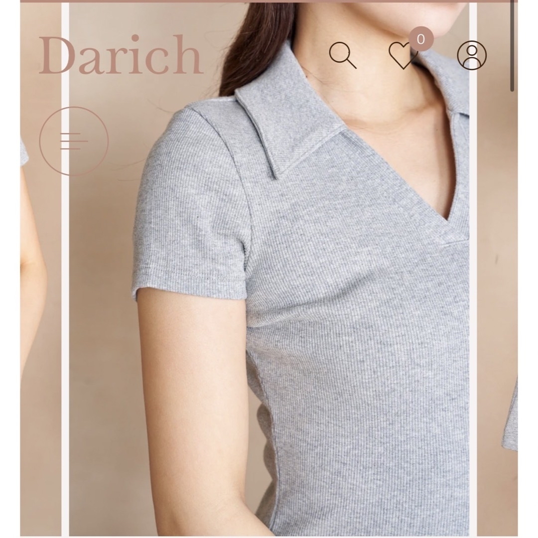 Darich(ダーリッチ)のプリーツリブミニワンピース レディースのワンピース(ミニワンピース)の商品写真