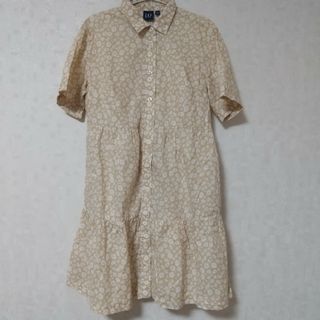 ギャップ(GAP)のGAP 花柄 ティアード シャツワンピ チュニック(ひざ丈ワンピース)