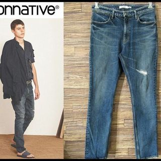 ノンネイティブ(nonnative)の専用　ノンネイティブ NN-P3140 ダメージ 加工 ストレッチ デニム L(デニム/ジーンズ)