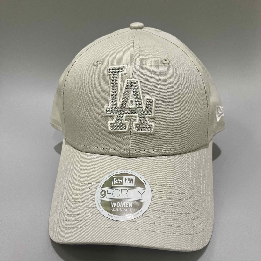 NEW ERA(ニューエラー)のラスト３点　ニューエラ　キャップ　LAドジャース　ベージュ×ストーン 大谷翔平 レディースの帽子(キャップ)の商品写真