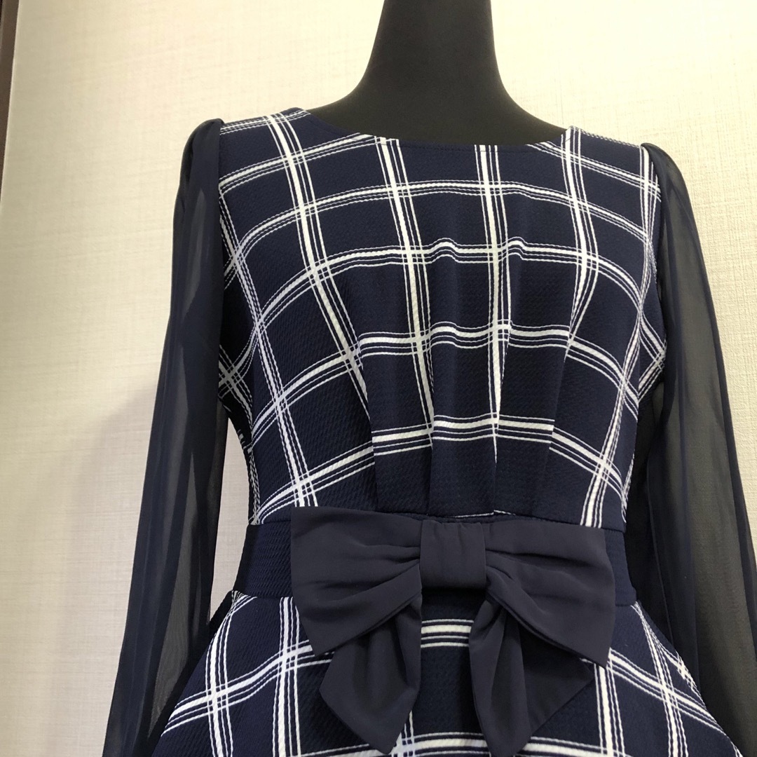 濃紺トップス&スカート レディースのスカート(ひざ丈スカート)の商品写真