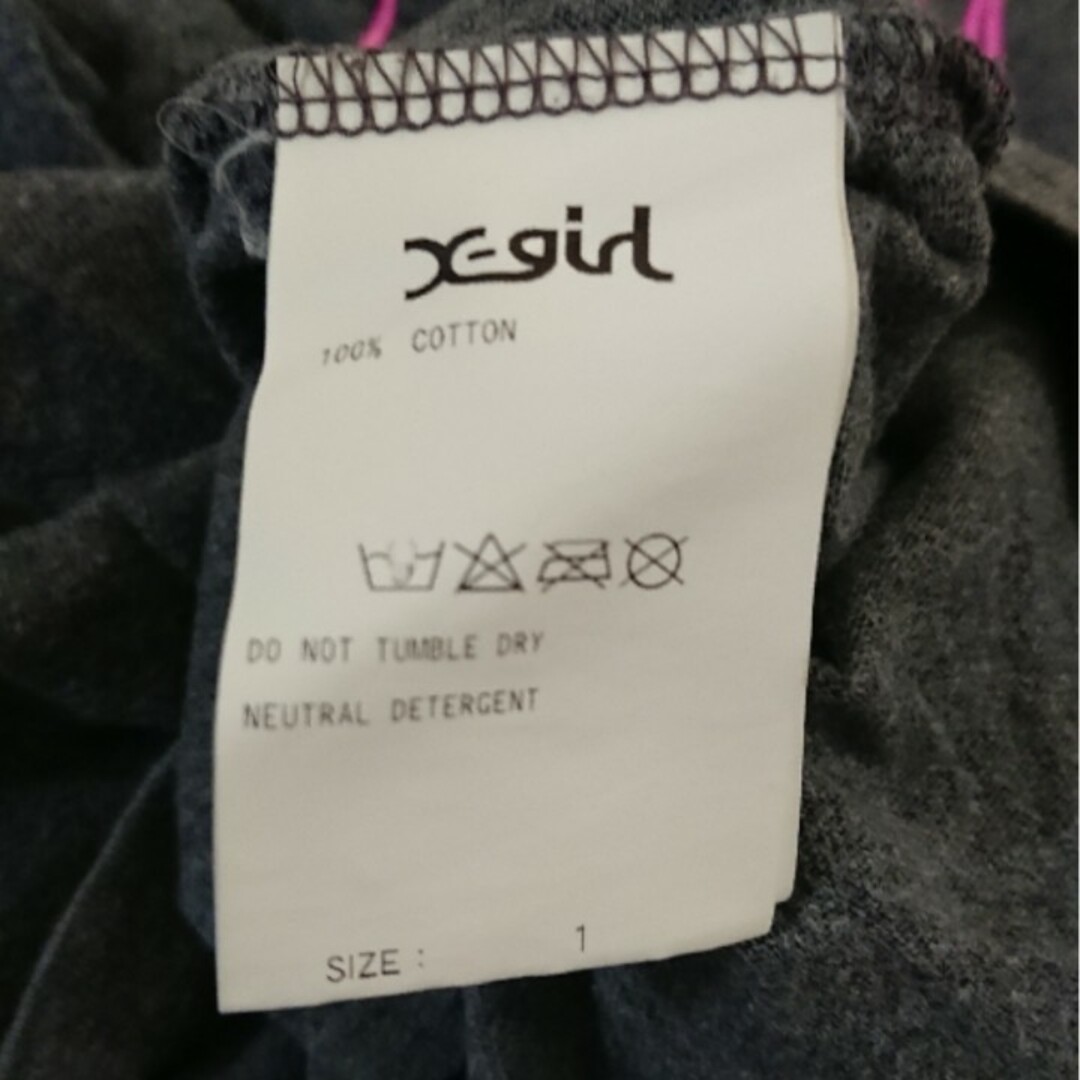 X-girl(エックスガール)の★X-girl ロンT★size 1 レディースのトップス(Tシャツ(長袖/七分))の商品写真