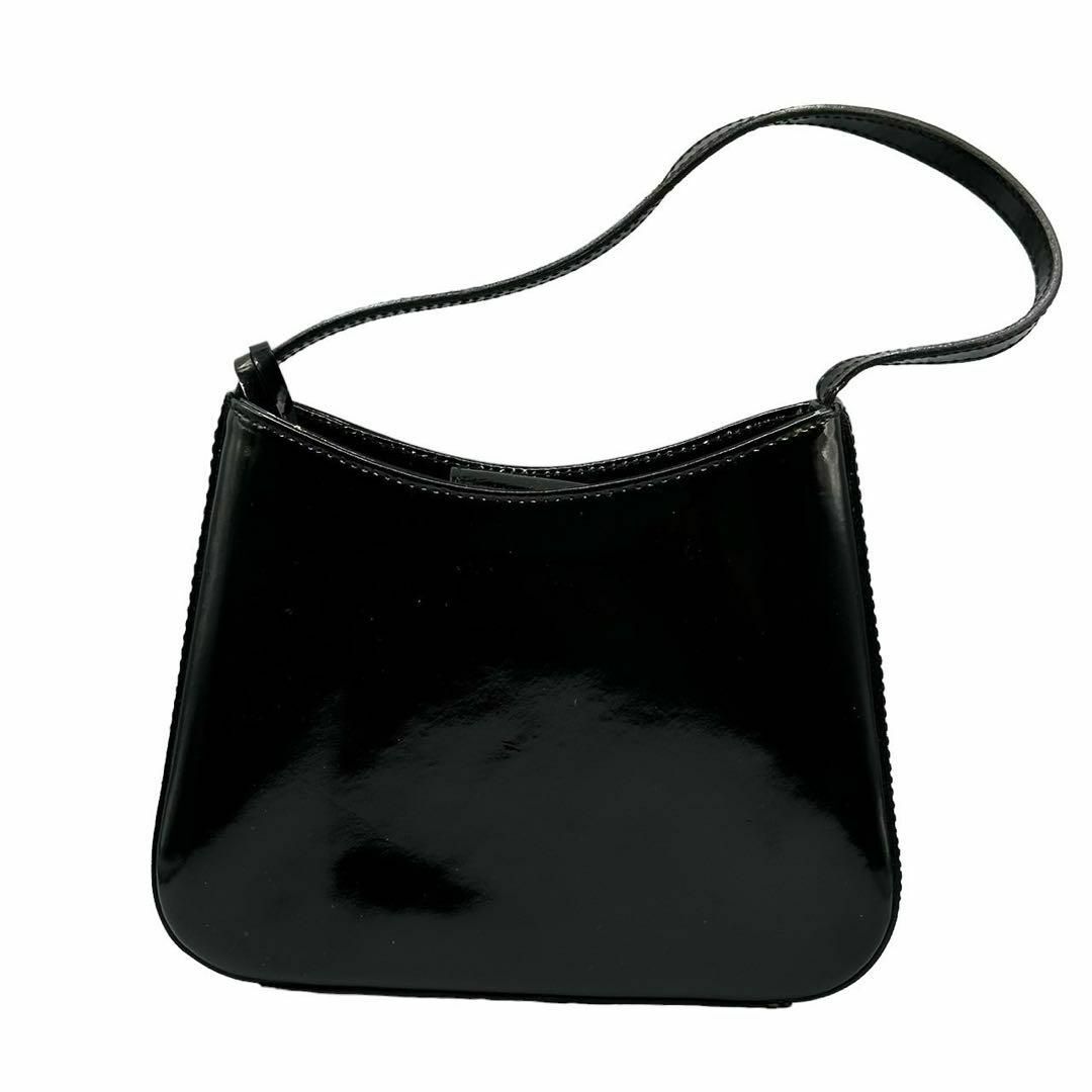 Ralph Lauren(ラルフローレン)のバッグ　ミニバッグ　ラルフローレン　ブラック　ハンドバッグ　エナメル レディースのバッグ(ハンドバッグ)の商品写真
