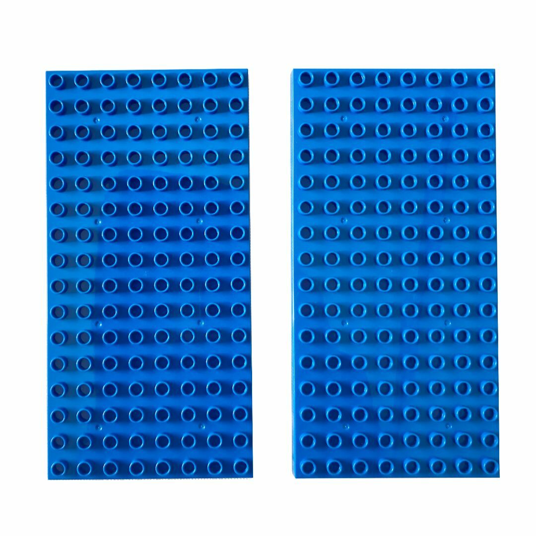 ベースプレート2枚セット(青色)　アンパンマンブロックラボ レゴデュプロ互換品 キッズ/ベビー/マタニティのおもちゃ(知育玩具)の商品写真