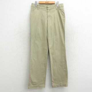 ディッキーズ(Dickies)の古着 ディッキーズ Dickies ワーク パンツ レディース ベージュ カーキ 24mar13 中古 ボトムス(ショートパンツ)